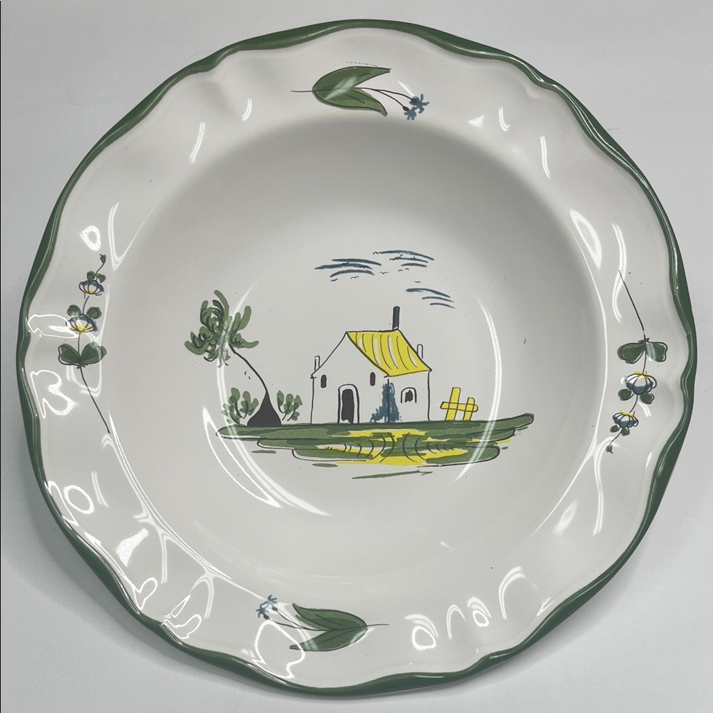 French Country Varages Cabanon Pattern Bowl